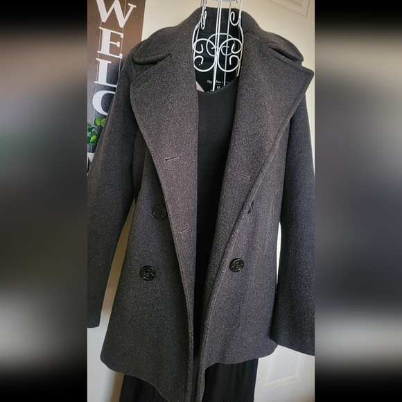 Woman's  Wool  Dress Coat Size 10/Gray - Picture 2 of 11